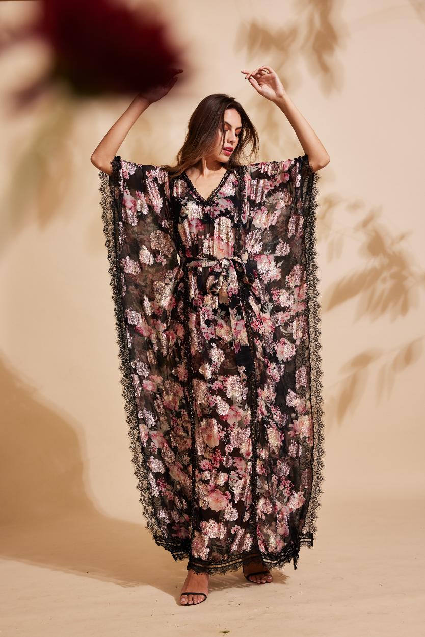 The Noire Fleur Kaftan