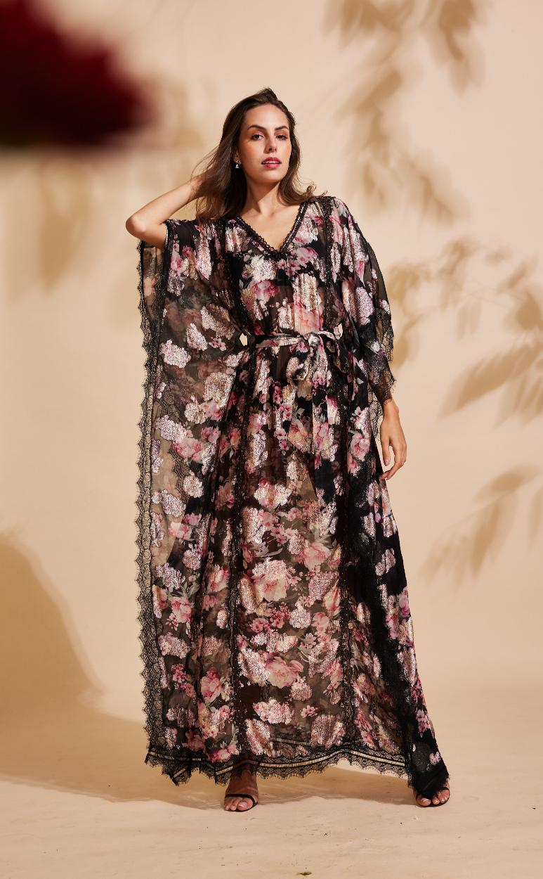 The Noire Fleur Kaftan