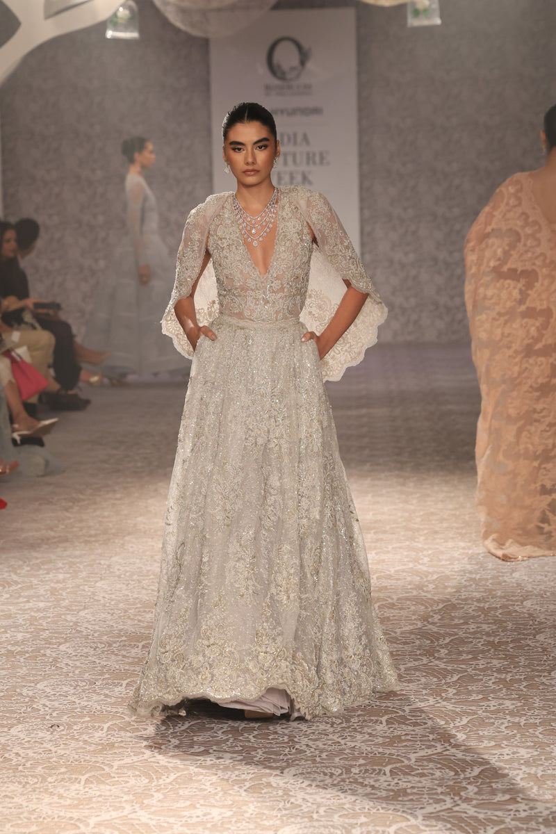 The Silver Mist Lehenga