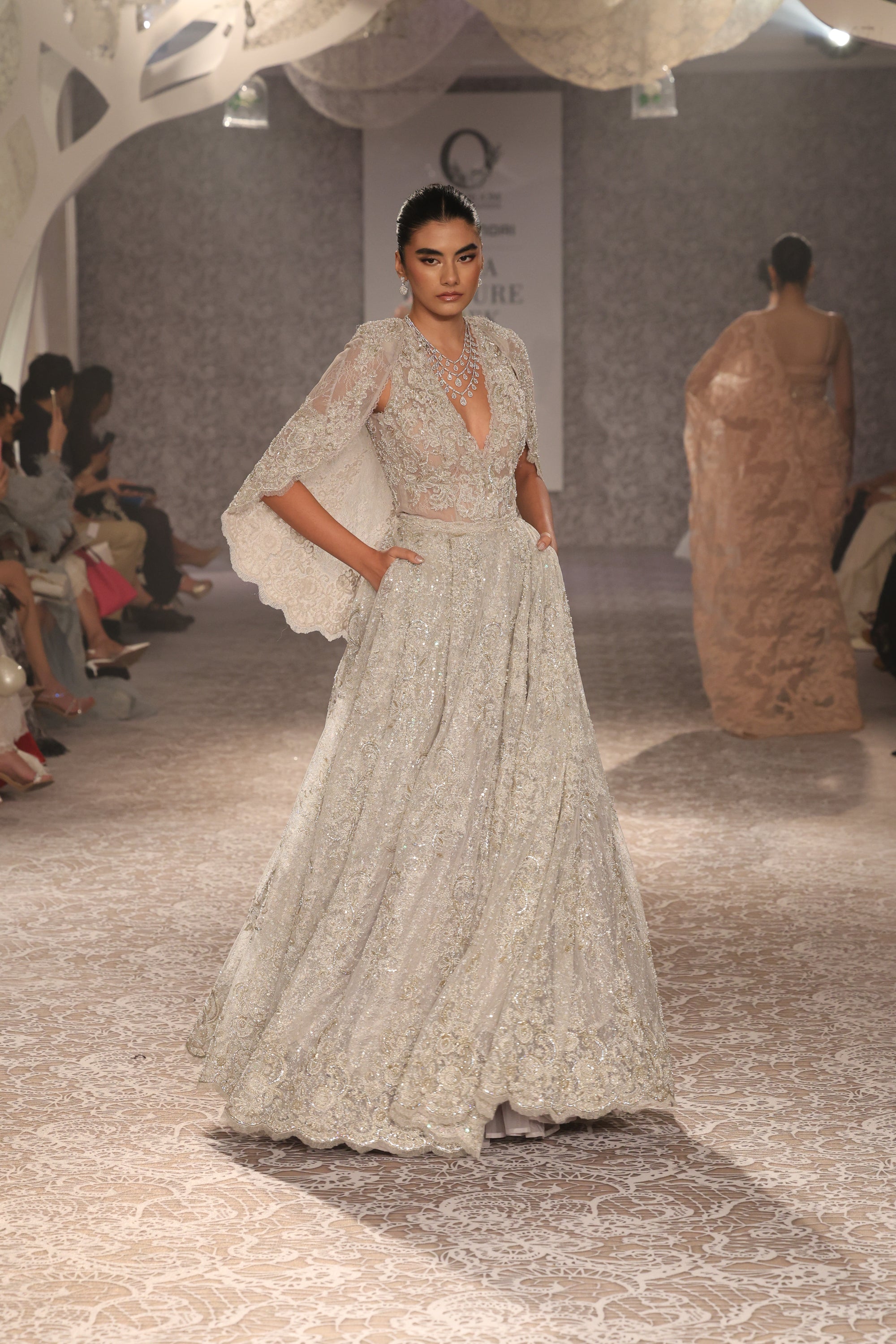 The Silver Mist Lehenga