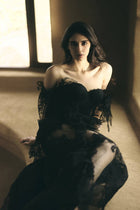 Black Long Lace Dress