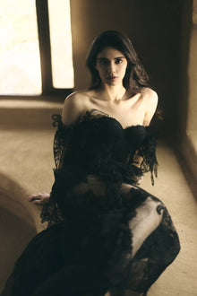 Black Long Lace Dress