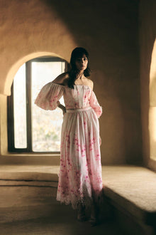 Pink Floral Printed Dress
