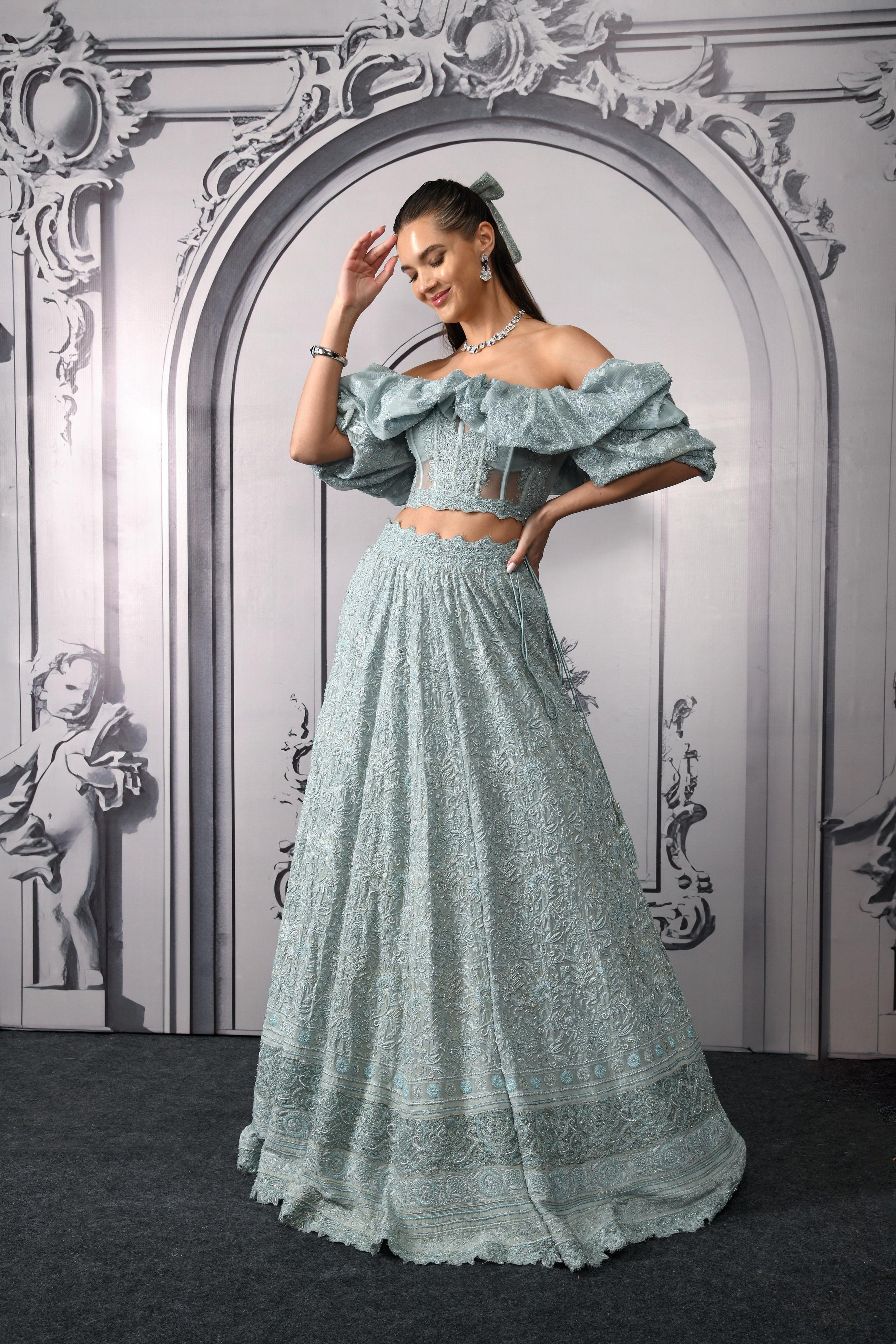 The Céladon Lehenga