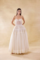 Corseted Tulle Lace Dress