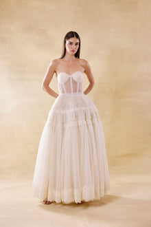 Corseted Tulle Lace Dress