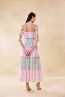 Blush Cascade Dress
