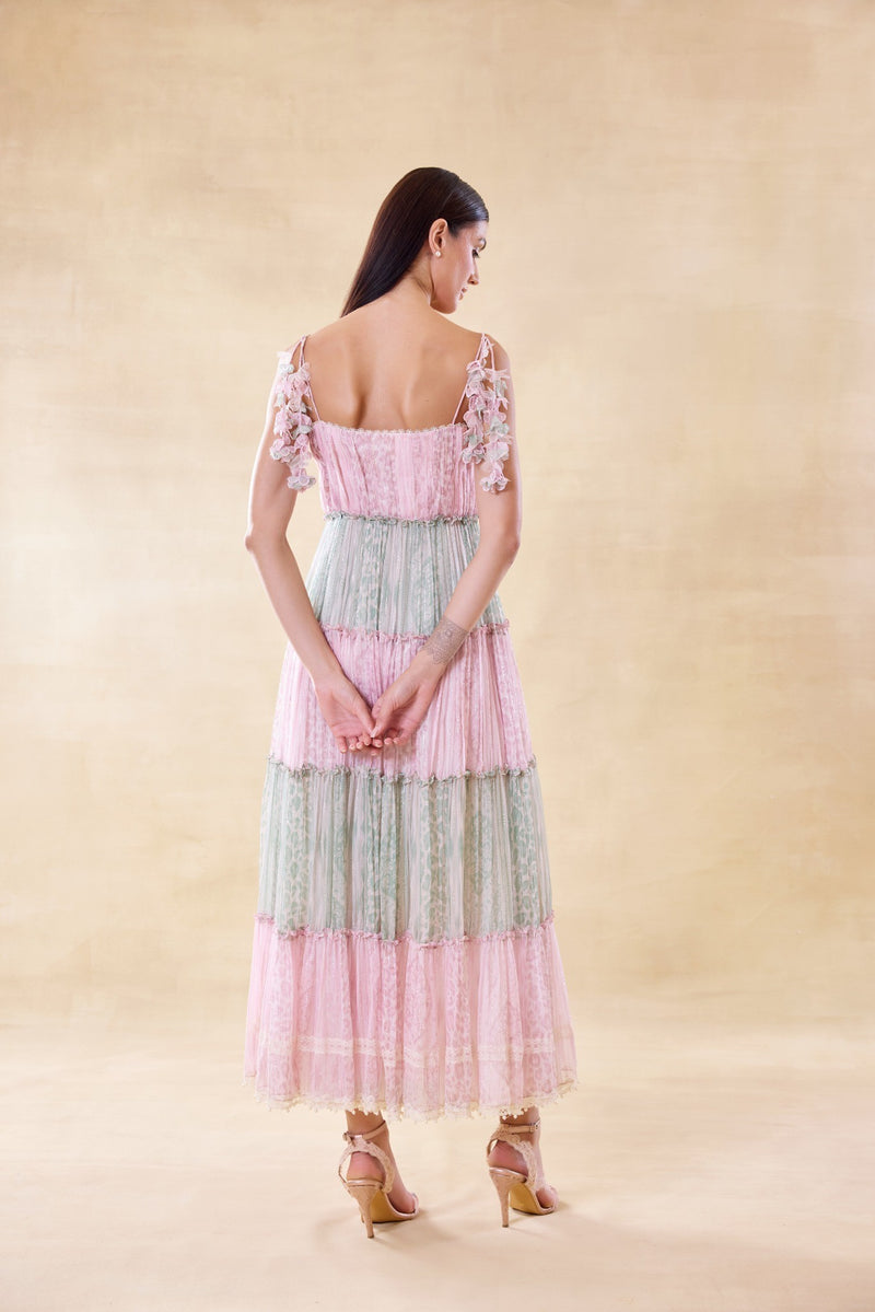 Blush Cascade Dress
