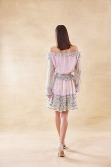 Azure Bloom Short Dress