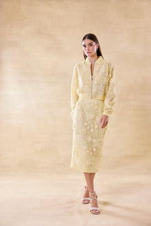 Sunlit Lace Jacket and Skirt Set