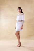 White Fringe Dress