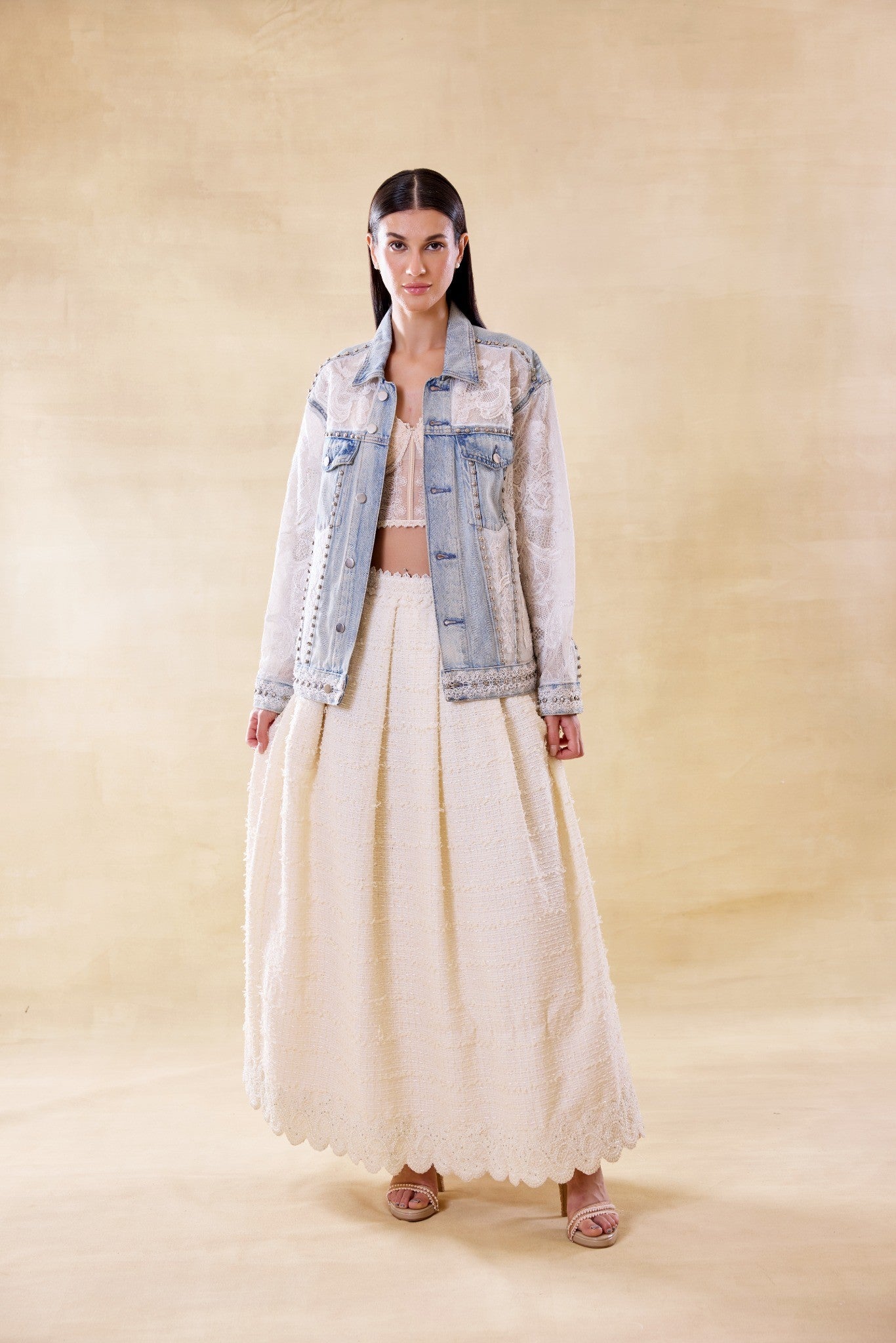 Lacework Denim Jacket
