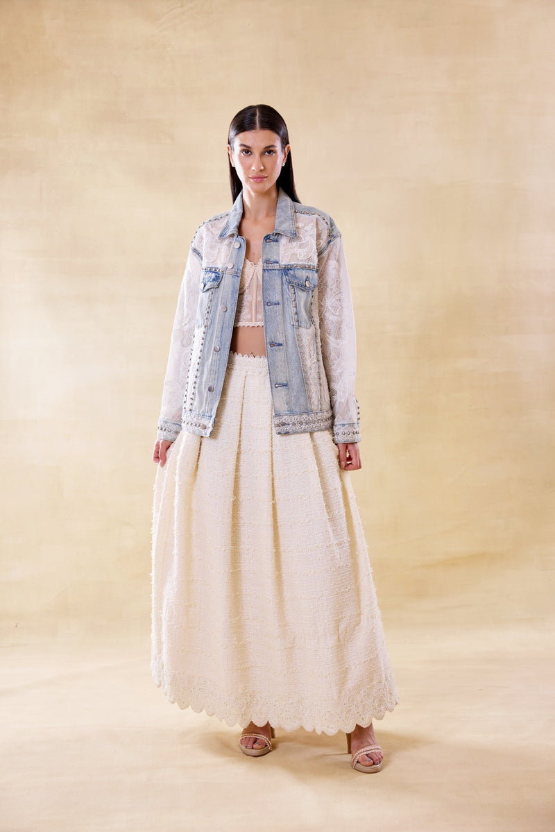 Lacework Denim Jacket